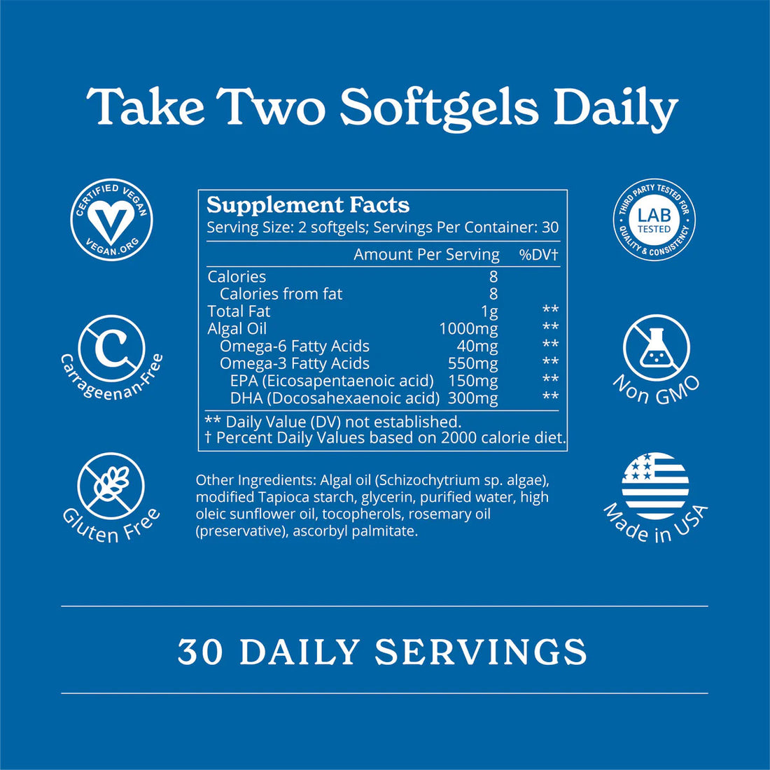 Sustainable Vegan Omega-3 Supplement | Calgee