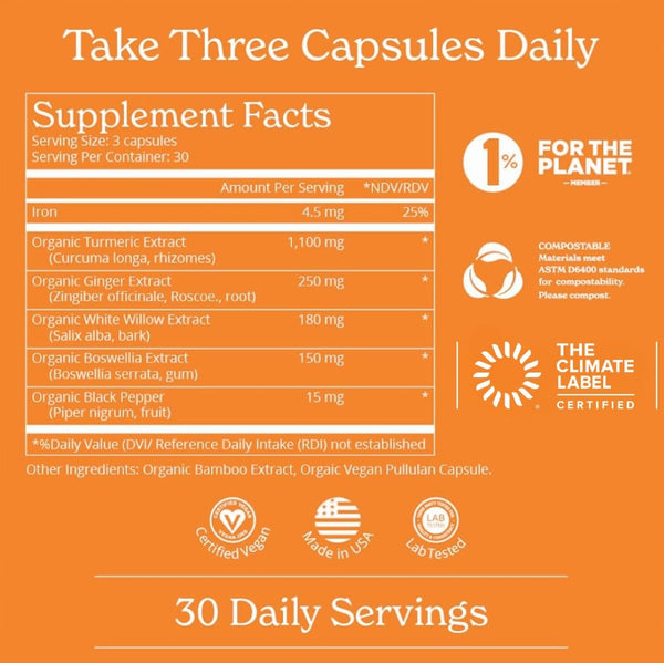 Calgee Tab Enhanced Organic Turmeric Supplement | Calgee