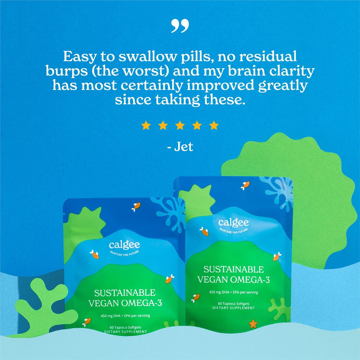 Calgee Tab Sustainable Vegan Omega-3 Supplement | Calgee
